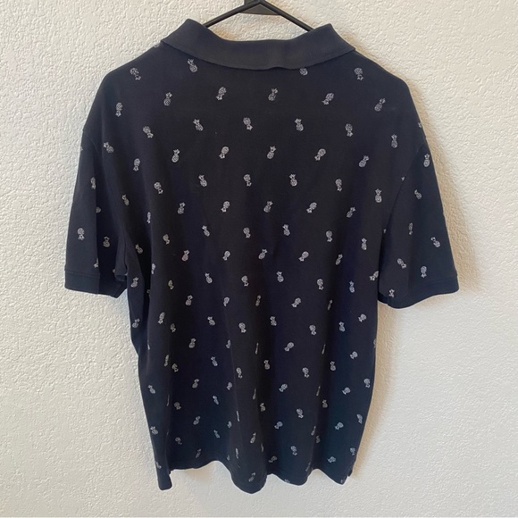 Navy Blue H&M L.O.G.G. Pineapple Tropical Polo - Picture 2 of 3
